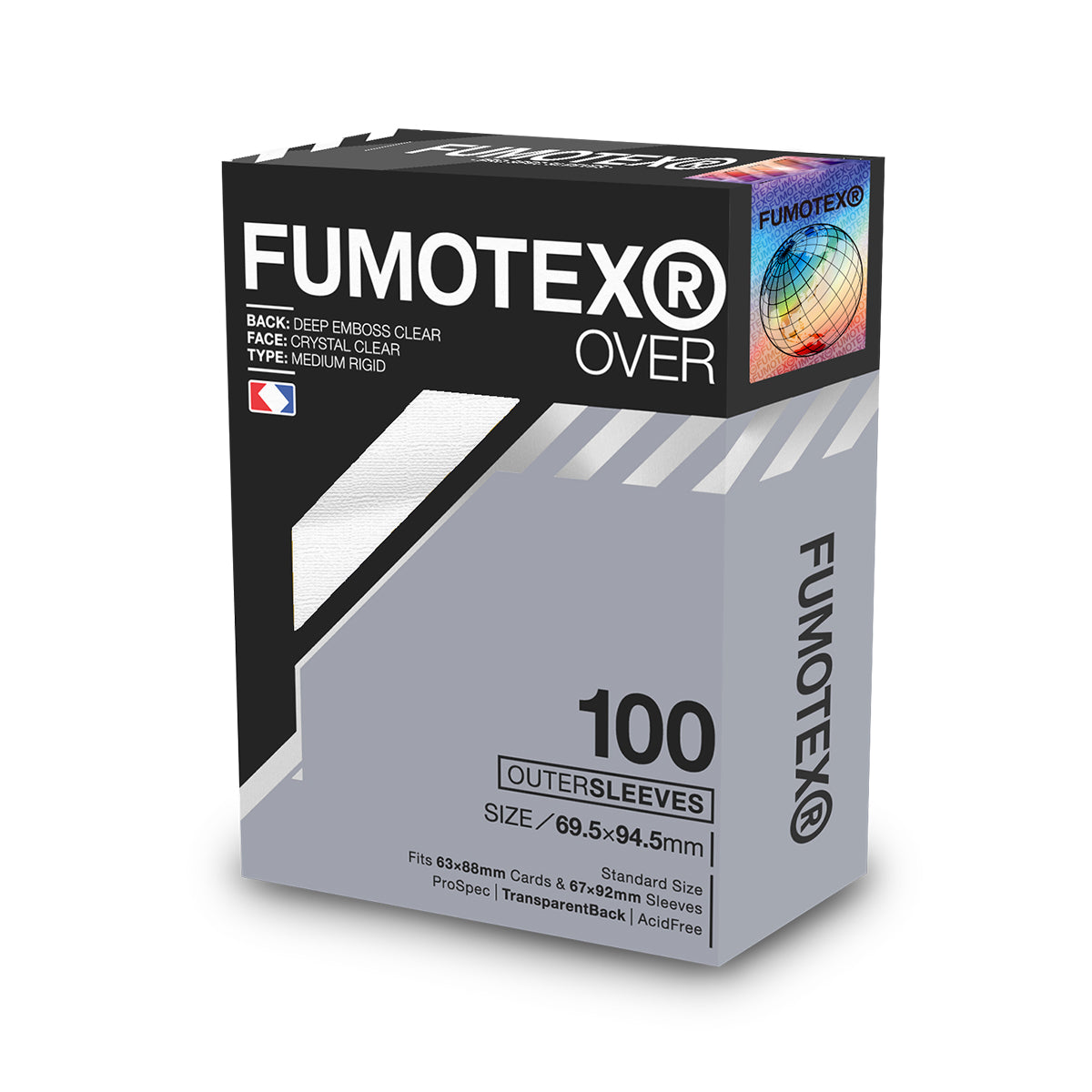 FUMOTEX(フモテックス) OVER SLEEVE(オーバー スリーブ) エンボスクリア 100枚入