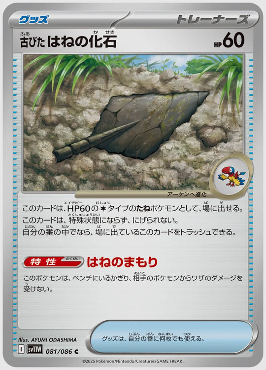 古びたはねの化石(C) [SV11W. 081/086]