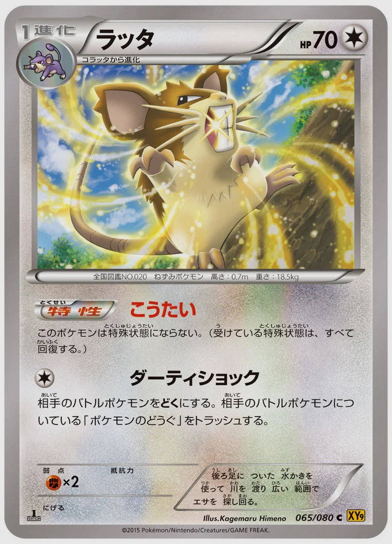 ラッタ(C)《アンリミ》 [XY9. 065/080]